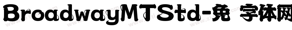 BroadwayMTStd字体转换