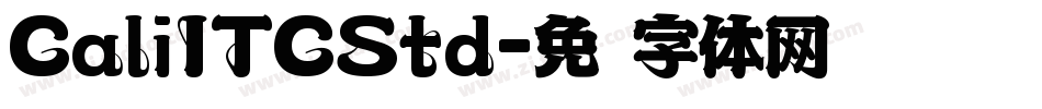 CaliITCStd字体转换