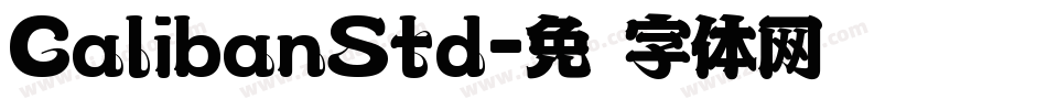 CalibanStd字体转换