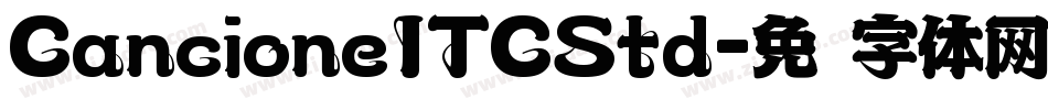 CancioneITCStd字体转换