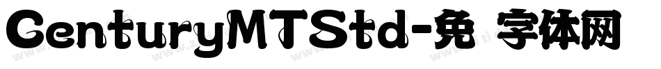 CenturyMTStd字体转换