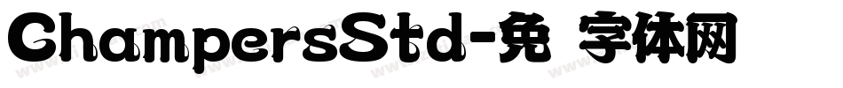 ChampersStd字体转换
