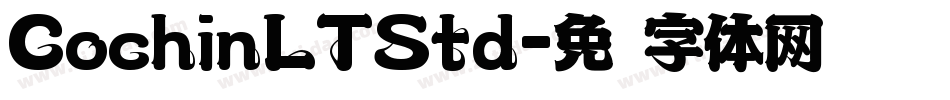 CochinLTStd字体转换