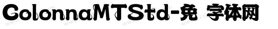 ColonnaMTStd字体转换