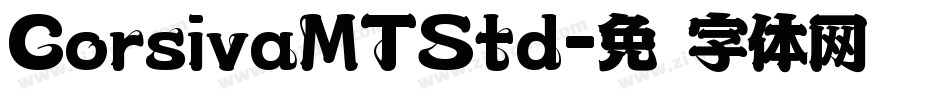 CorsivaMTStd字体转换