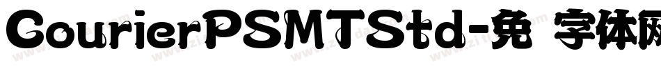 CourierPSMTStd字体转换