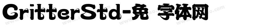 CritterStd字体转换