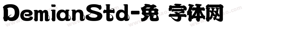 DemianStd字体转换