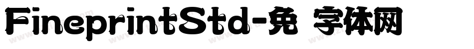 FineprintStd字体转换