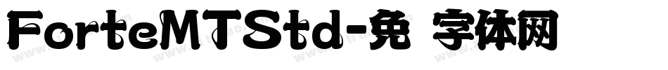 ForteMTStd字体转换