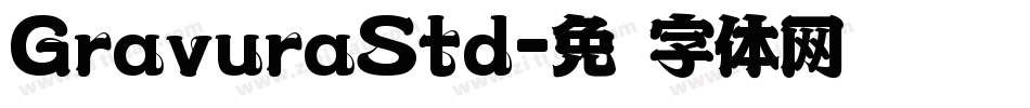 GravuraStd字体转换