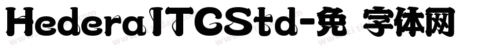 HederaITCStd字体转换