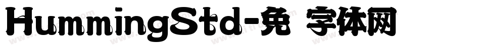 HummingStd字体转换