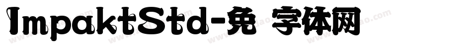 ImpaktStd字体转换