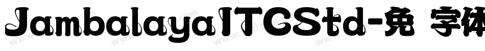 JambalayaITCStd字体转换