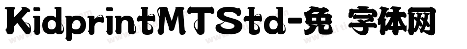 KidprintMTStd字体转换