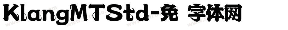 KlangMTStd字体转换