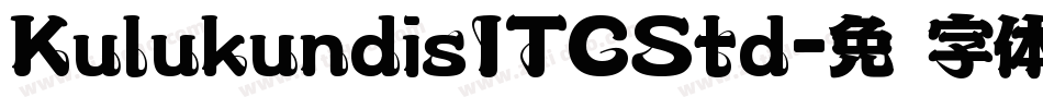 KulukundisITCStd字体转换