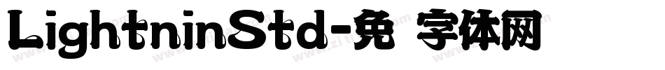 LightninStd字体转换