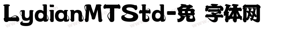 LydianMTStd字体转换