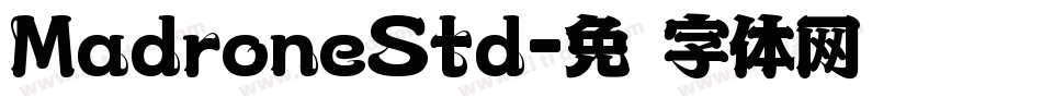 MadroneStd字体转换