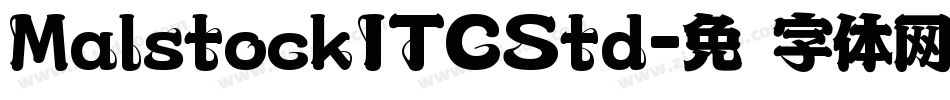 MalstockITCStd字体转换