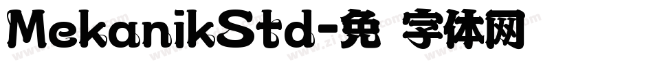 MekanikStd字体转换