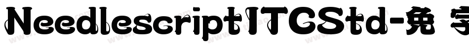 NeedlescriptITCStd字体转换