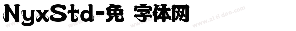 NyxStd字体转换
