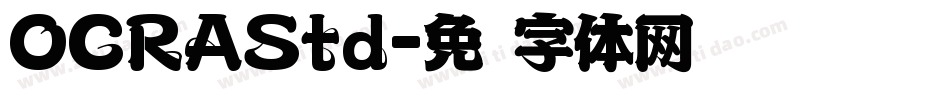 OCRAStd字体转换