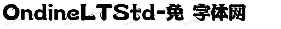 OndineLTStd字体转换