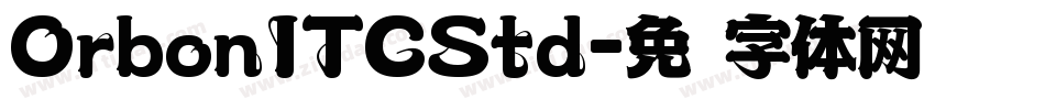 OrbonITCStd字体转换