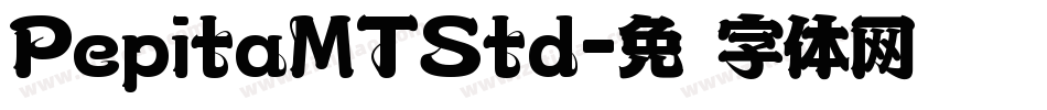PepitaMTStd字体转换