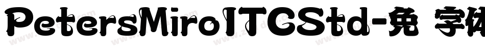 PetersMiroITCStd字体转换