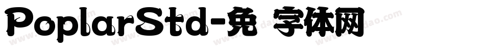 PoplarStd字体转换