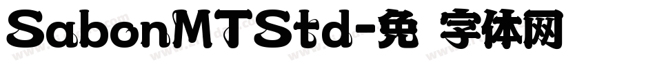 SabonMTStd字体转换