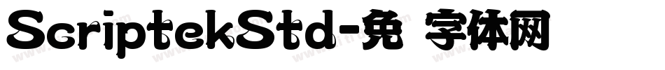ScriptekStd字体转换