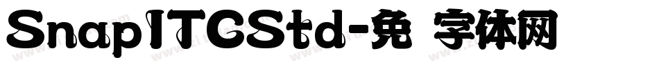 SnapITCStd字体转换