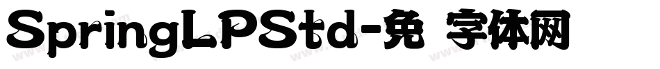 SpringLPStd字体转换