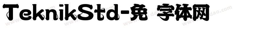 TeknikStd字体转换
