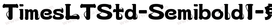 TimesLTStd-SemiboldI字体转换