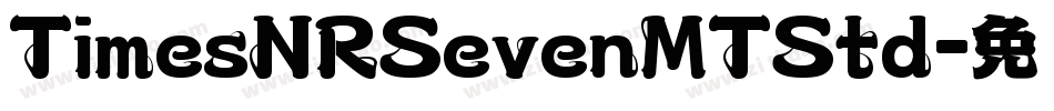 TimesNRSevenMTStd字体转换