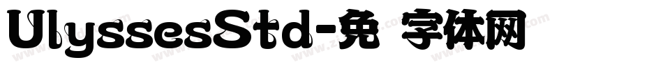 UlyssesStd字体转换