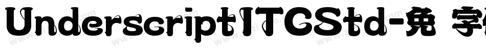 UnderscriptITCStd字体转换