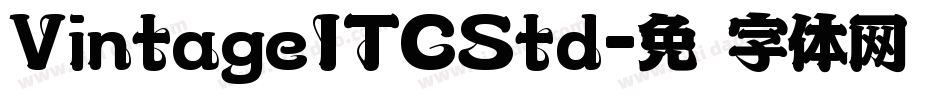 VintageITCStd字体转换