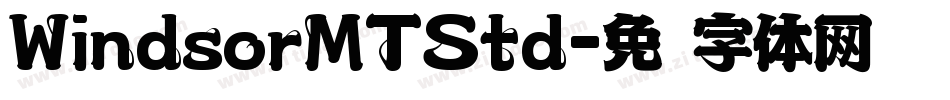 WindsorMTStd字体转换