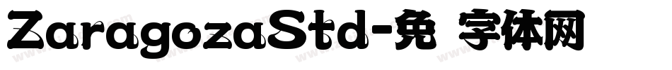 ZaragozaStd字体转换