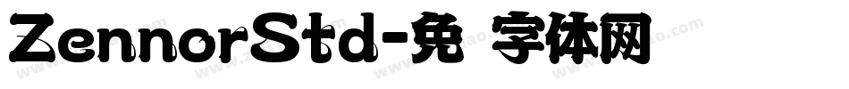 ZennorStd字体转换
