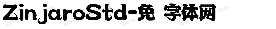 ZinjaroStd字体转换