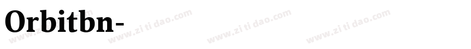 Orbitbn字体转换